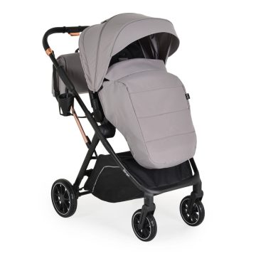   BINGO babakocsi 22kg-ig, sport vázzal, összecsukható 2 irányban STEEL/EZÜSTSZÜRKE