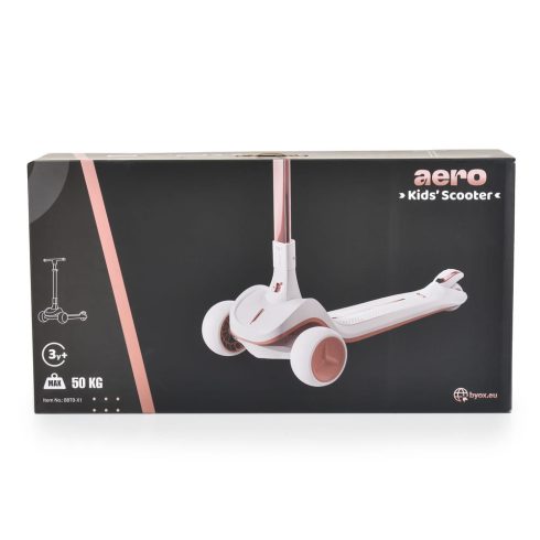 AERO roller, összecsukható, 50kg-ig, 3 kerekű, arany váz FEKETE