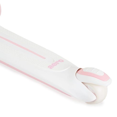 AERO roller, összecsukható, 50kg-ig, 3 kerekű, váza fehér/RÓZSASZÍN