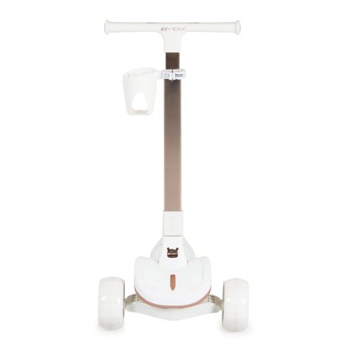 AERO roller, összecsukható, 50kg-ig, 3 kerekű, arany váz FEHÉR