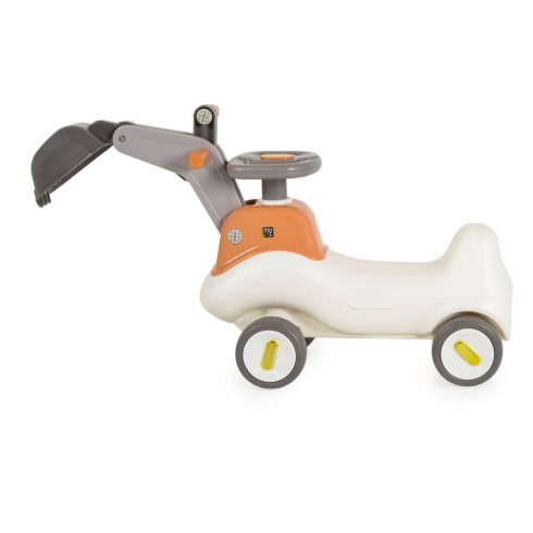 BUMPY ráülős, markoló kanalas bébitaxi kormánnyal SZÜRKE/BÉZS