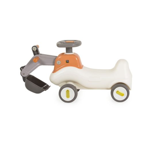 BUMPY ráülős, markoló kanalas bébitaxi kormánnyal SZÜRKE/BÉZS