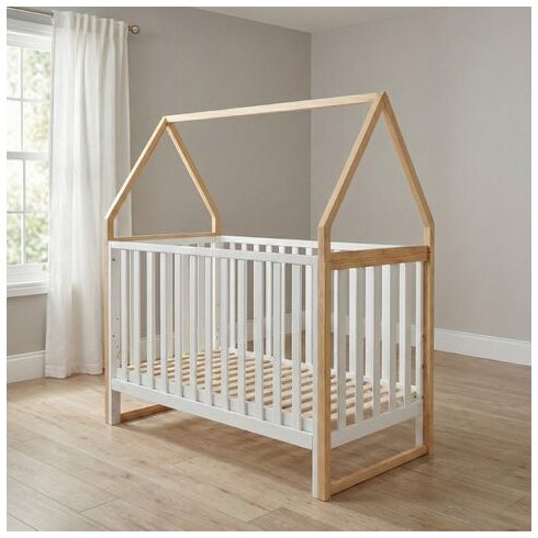 ASTRA fa babaágy házikó alakú, 3 magasságban állítható 60x120cm