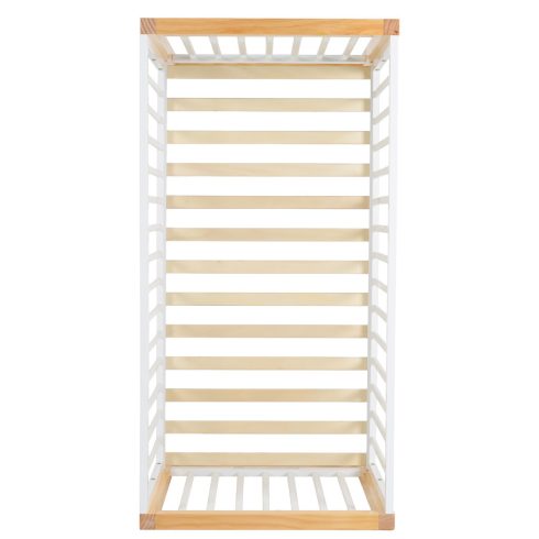 SIERRA fa babaágy rácsos 60*120cm FEHÉR/NATUR