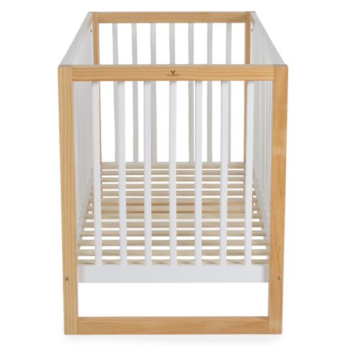 SIERRA fa babaágy rácsos 60*120cm FEHÉR/NATUR