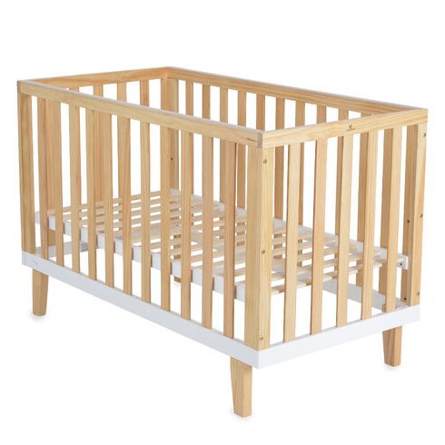 WHISPER fa babaágy 3 magasságban állítható 60x120cm NATUR