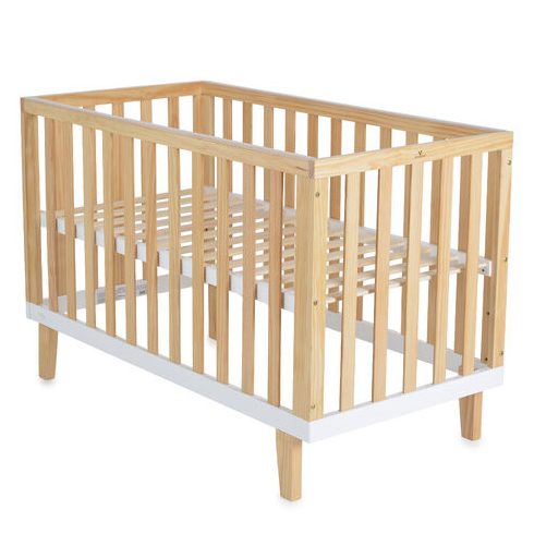 WHISPER fa babaágy 3 magasságban állítható 60x120cm NATUR