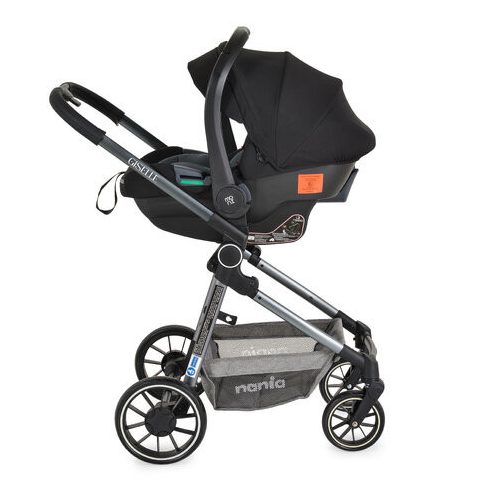 GISELLE  babakocsihoz autós hordozó szürke