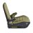   GALAXY ülésmagasító háttámlával 125-150cm, ISOFIX ZÖLD