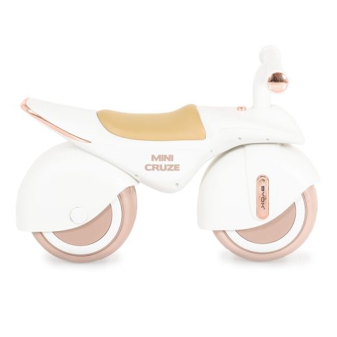 MINI CRUZE futóbicikli, ráülős járgány, kismotor, zenélő, óriás kerekekkel FEHÉR
