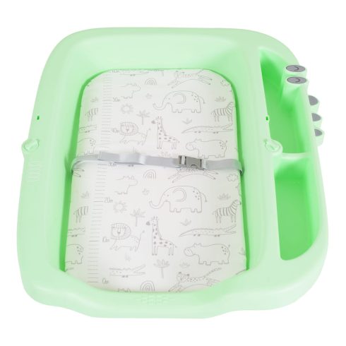 CROCO multifunkciós, összecsukható pelenkázó asztal MENTAZÖLD