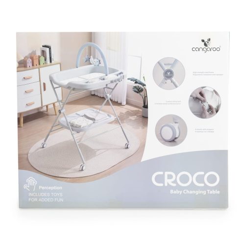 CROCO multifunkciós, összecsukható pelenkázó asztal MENTAZÖLD
