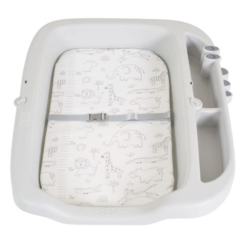 CROCO multifunkciós, összecsukható pelenkázó asztal SZÜRKE