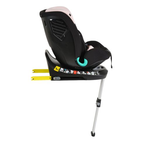 i-PROTECT autós ülés 40-150cm támasztólábbal 360 forgatható PINK
