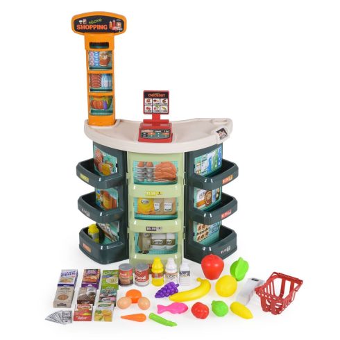 MŰANYAGJÁTÉK szupermarket kiegészítőkkel szett