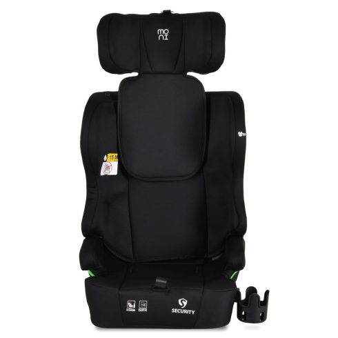 SECURITY autós ülés belső övvel, isofix, ajándék 2plüss+párna 76-150cm FEKETE