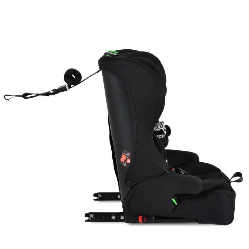 SECURITY autós ülés belső övvel, isofix, ajándék 2plüss+párna 76-150cm FEKETE