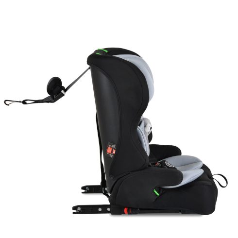 SECURITY autós ülés belső övvel, isofix, ajándék 2plüss+párna 76-150cm SZÜRKE