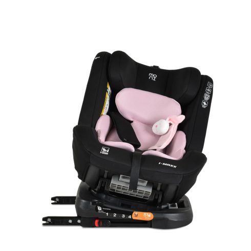 i-MAXX autós ülés, isofix, forgatható, 2 plüss+párna 40-150cm PINK