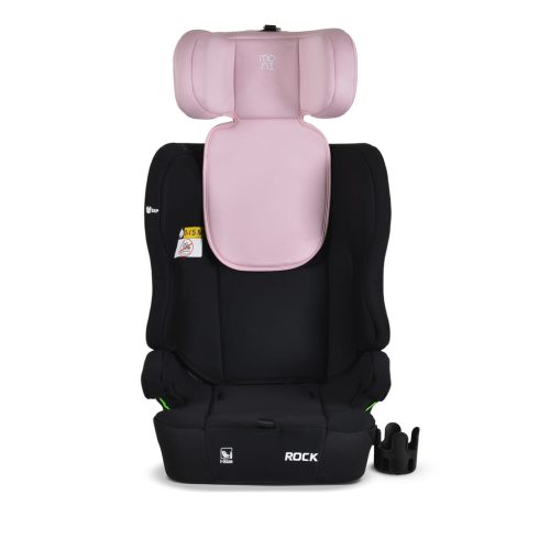 ROCK autós ülés 76-150cm, 2játékkal, pohártartó, belső öv, isofix nélkül PINK