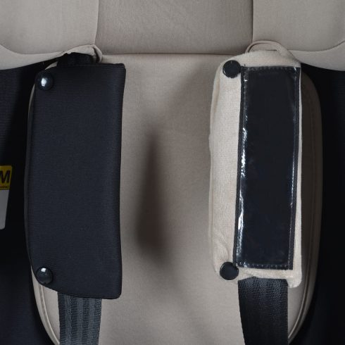 ROCK autós ülés 76-150cm, 2játékkal, pohártartó, belső öv, isofix nélkül SZÜRKE