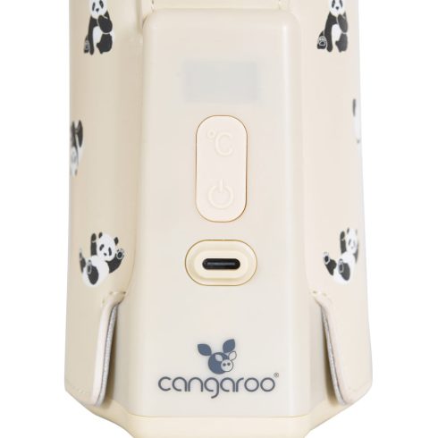 CALIENTE cumisüveg melegen tartó, hordozható, USB-C töltővel NAGY BÉZS