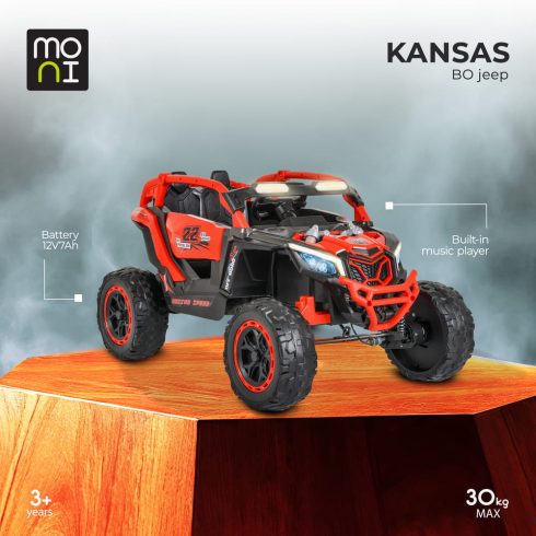 BO KANSAS elektromos UTV autó 4motoros PIROS