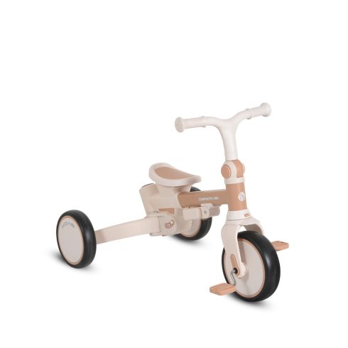 COMPACTO ÚJ 3IN1 tricikli multifunkciós, futóbiciklivé alakítható BÉZS