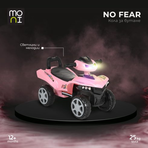 NO FEAR ráülős kis quad műanyag PINK
