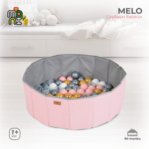 Labdamedence MELO 90 labdával összecsukható PINK