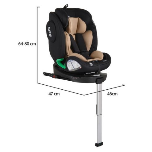 LEGEND autós ülés 40-150cm támasztólábbal BÉZS