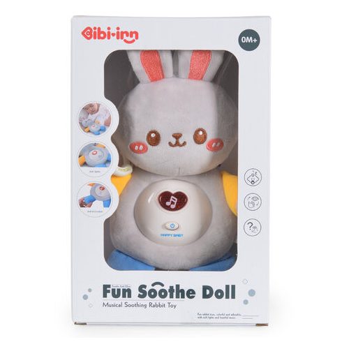 Plüss zenélő NYUSZI fehér zajjal 