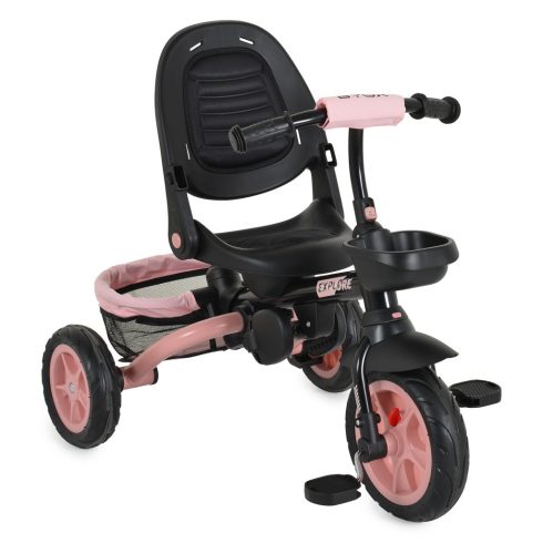 EXPLORE tricikli összecsukható kormányos PINK