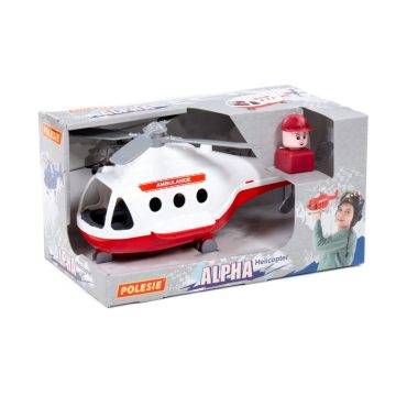 POLESIE műanyag ALPHA mentőhelikopter FEHÉR