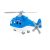 POLESIE műanyag ALPHA rendőrhelikopter KÉK