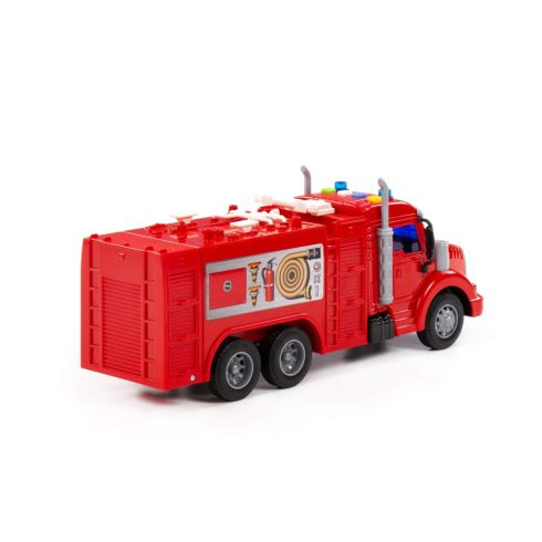 POLESIE műanyag tűzoltó kamion PIROS